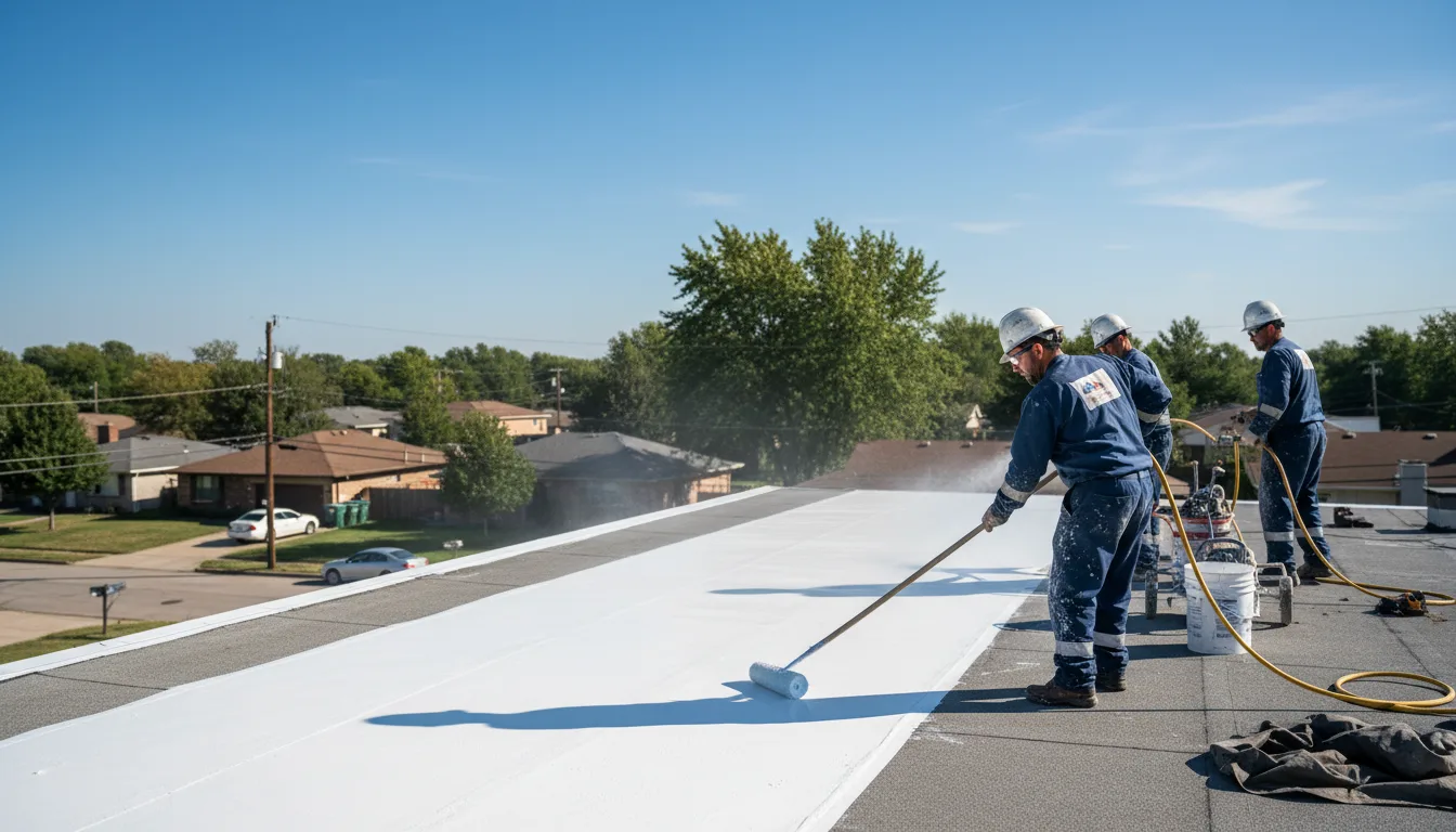 Commercial roof coating in Roanoke, AL near me